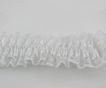 white garter from Say Bella